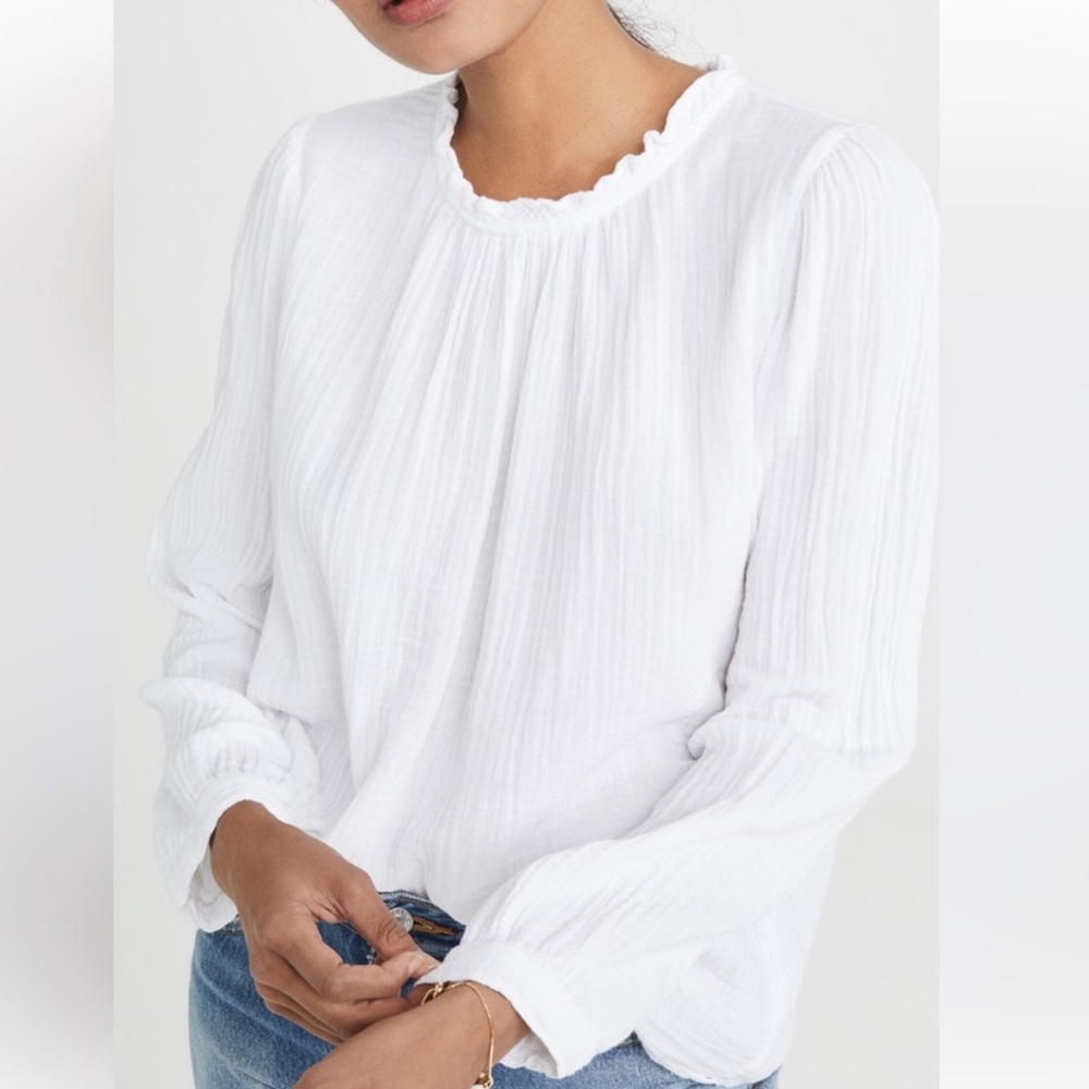 Xirena Fayth Cotton Gauze top size XS in white